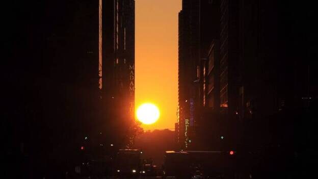 Manhattan disfrutó de una de sus mejores puestas de sol