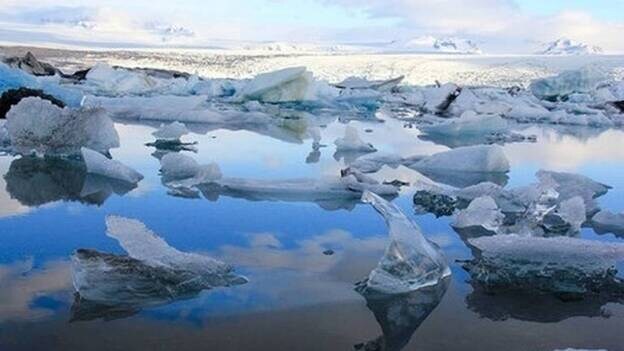 Satélites observan 'atascos' de hielo en la Antártida por las mareas
