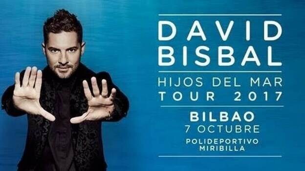 David Bisbal presentará su nuevo álbum "Hijos del mar" el 7 de octubre en Bilbao