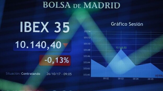 El IBEX 35 espera al BCE con caídas del 0,24%