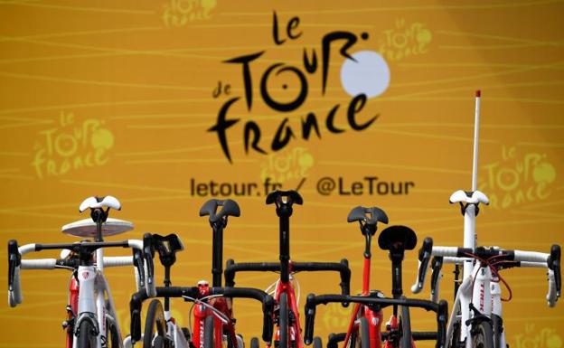 El logotipo del Tour de Francia. 