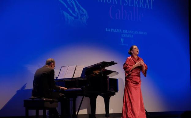 Imagen del estreno del disco inédito de Montserrat Caballé en La Palma. /c7