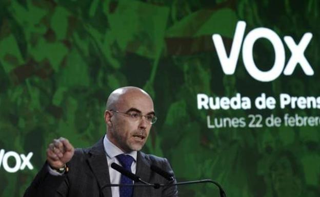 El portavoz de Vox, Jorge Buxadé, en una imagen de archivo. /efe