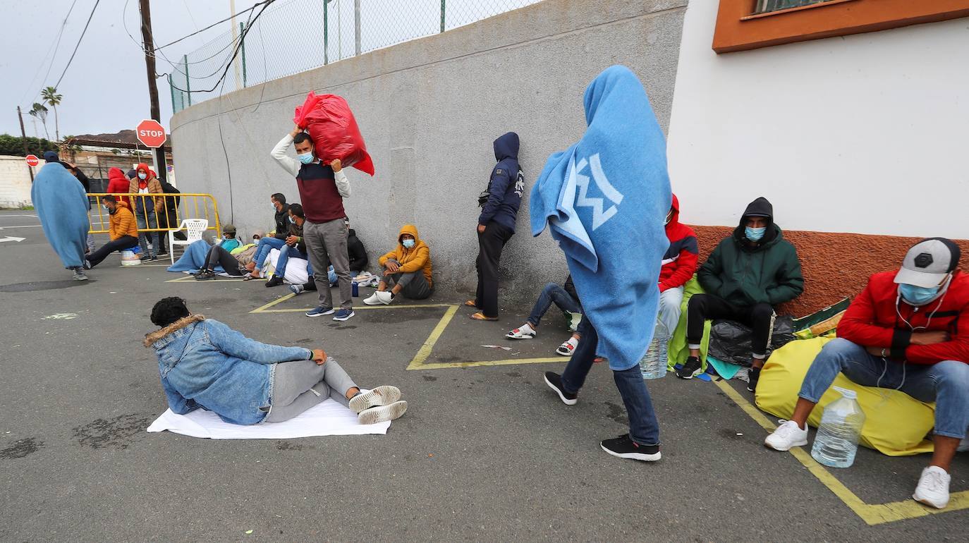 Imagen de los migrantes en el Canarias 50. 