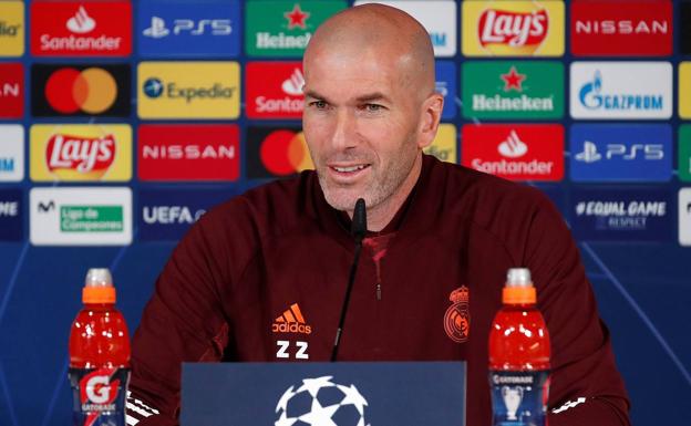 Zinedine Zidane, en rueda de prensa. /Efe