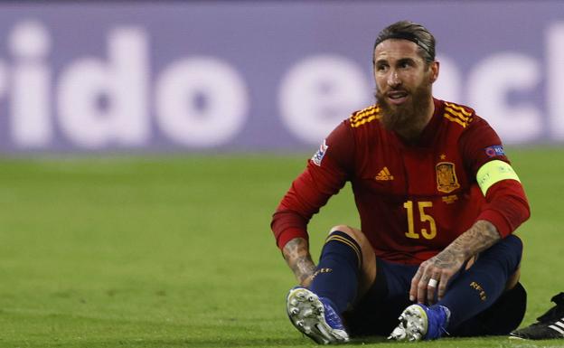 Sergio Ramos, en un partido con España. /Marcelo del Pozo (Reuters)
