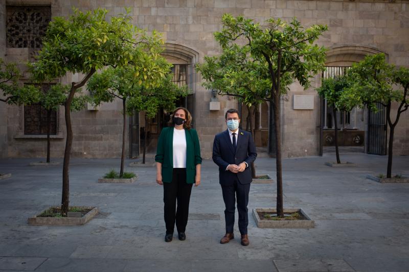 Pere Aragonès y Ada Colau se reúnen tras la formación oficial del Govern