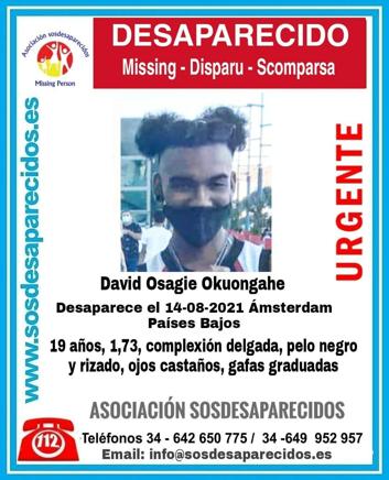 Buscan a este jóven tinerfeño desaparecido en Amsterdam - Vimarsana News