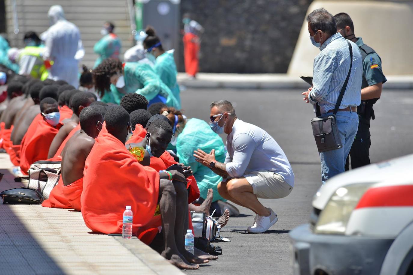 Medio centenar de inmigrantes desembarca en Lanzarote