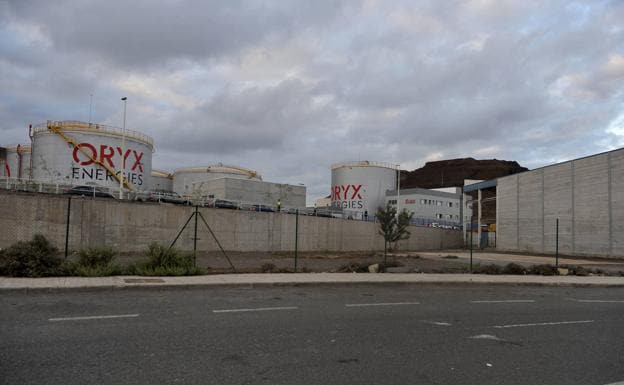 Imagen de la terminal de Oryx en el puerto de Las Palmas, desde donde provee a Mauritania. 