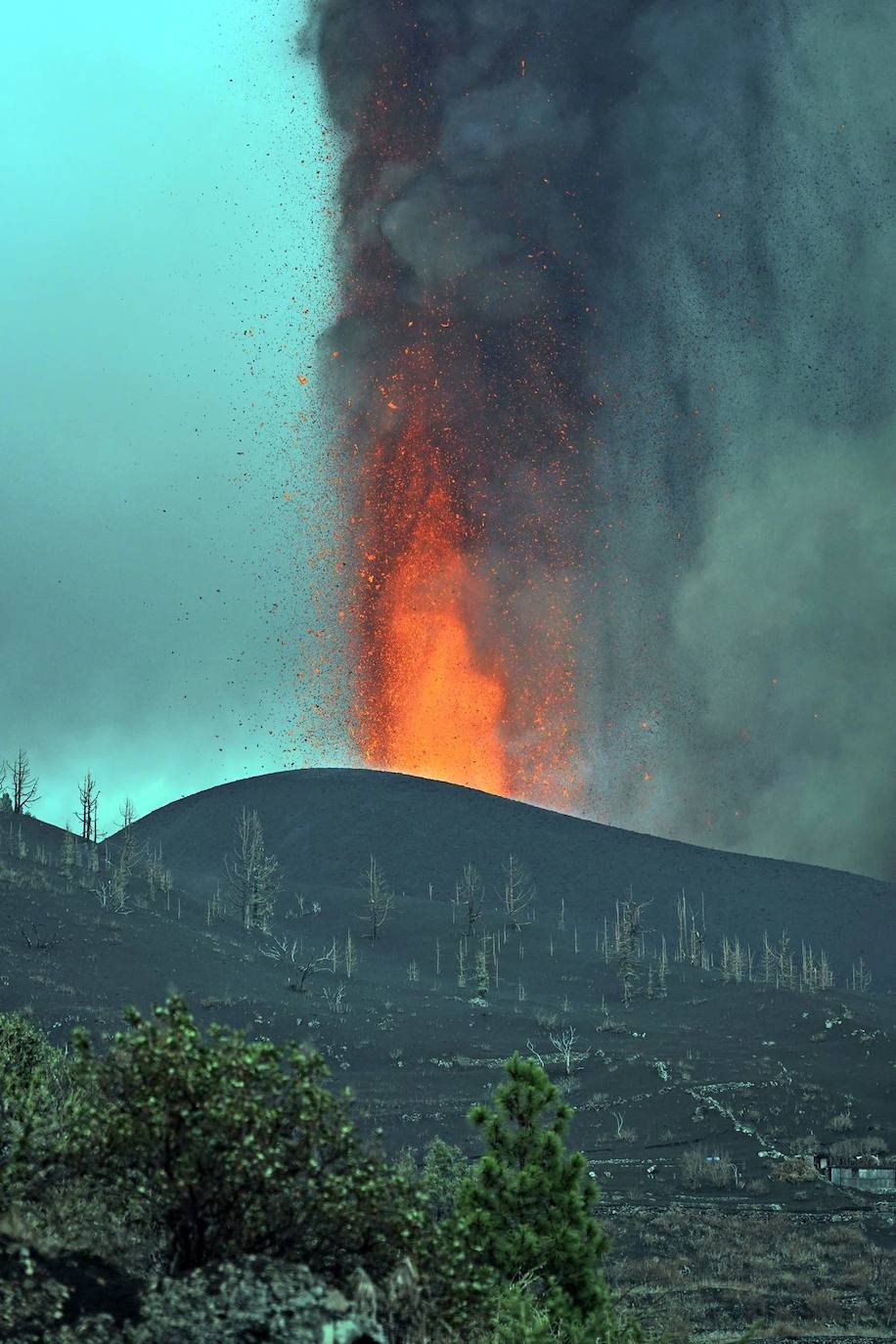El volcán entra en fase explosiva