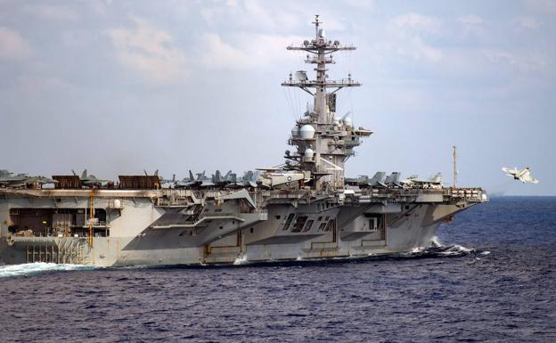 El portaaviones 'USS Theodore Roosevelt' en una imagen de archivo. /AFP