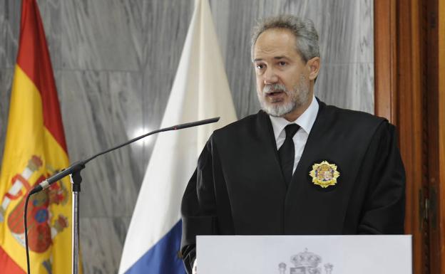 El presidente de la Audiencia Provincial, Emilio Moya. /Arcadio Suárez