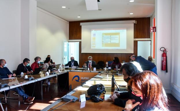 Imagen del Consejo de Gobierno de la ULPGC celebrado ayer. / C7