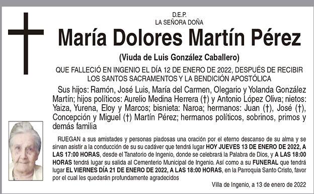 María Dolores Martín Pérez