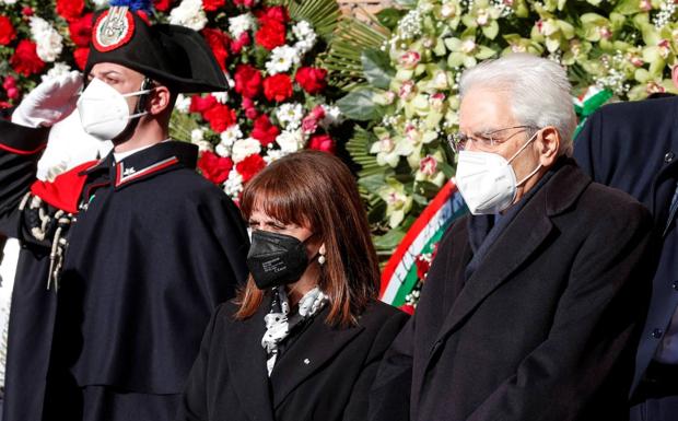 Mattarella presidió esta semana el funeral de Estado por la memoria de David Sassoli.
