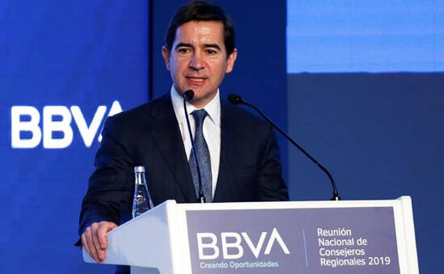 El presidente de BBVA, Carlos Torres. 