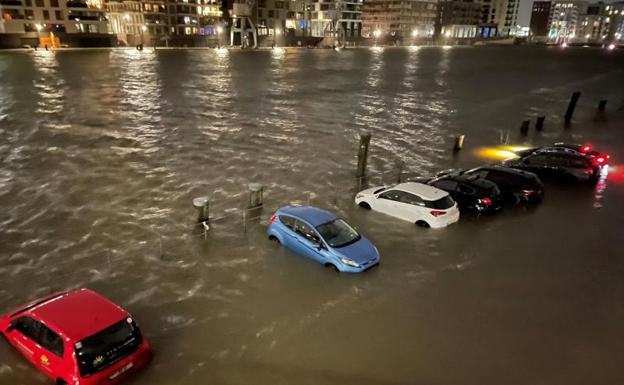Inundaciones en Hamburgo. 
