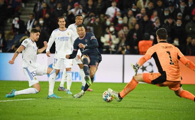 Kylian Mbappé marca el gol que le dio la victoria al PSG. 