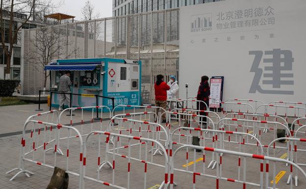 Un centro para realizar cribados masivos en Pekín./EFE
