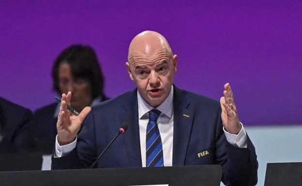 Gianni Infantino, during the 72nd FIFA Congress in Doha./EFE