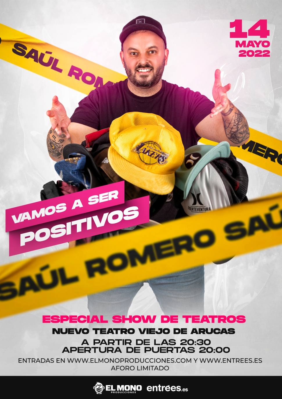 Saúl Romero estrena su «especial teatros» este sábado 14 de Mayo en el Nuevo Teatro Viejo de Arucas