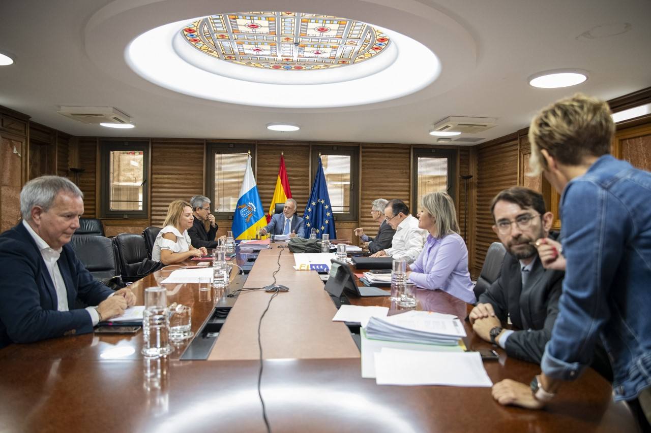 Imagen del Consejo de Gobierno celebrado ayer en Gran Canaria. /EFE