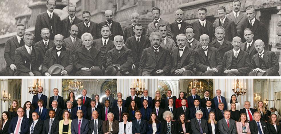 Six Spanish scientists recreate the iconic photograph of the 1927 Solvay Conference
