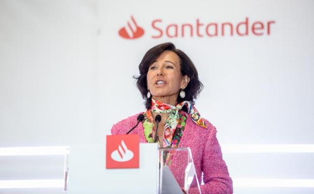 The president of Banco Santander, Ana Botín. 