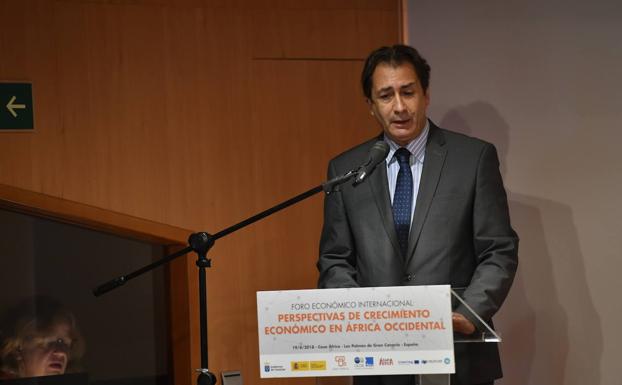 El nuevo presidente de la Cámara de Gran Canaria, Luis Padrón, en imagen de archivo. /JUAN Carlos alonso