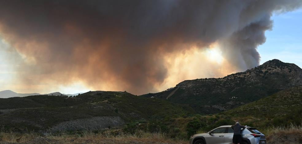 The Pujerra fire originated in a farm in which 1,900 homes were projected