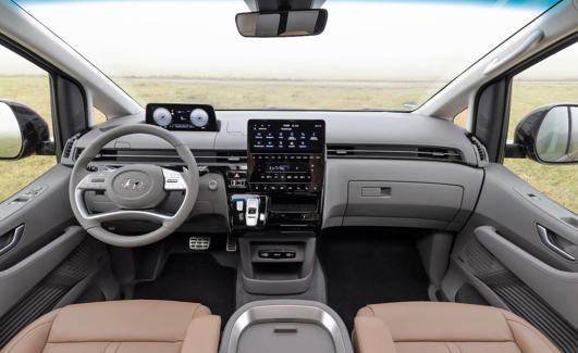 El interior del nuevo Hyundai Staria. 