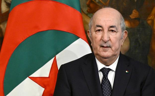 El presidente argelino, Abdelmadjid Tebboune, el mes pasado en Italia