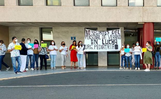 Imagen de una de las concentraciones protagonizadas por el personal de enfermería de Urgencias Pediátricas. 