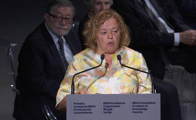 La presidenta del CSIC, Rosa Menéndez. /E. C.