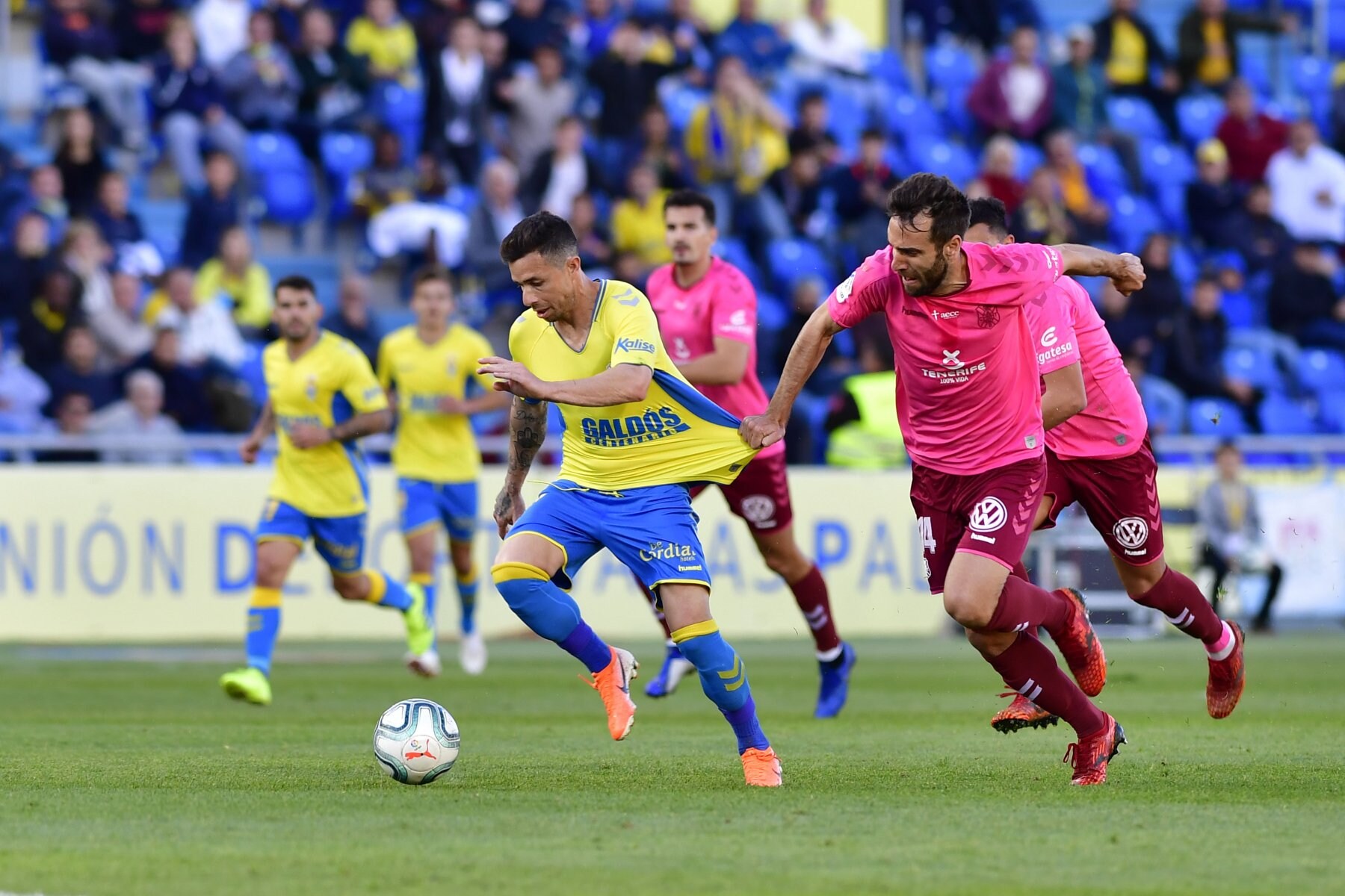 Rubén Castro, in Gran Canaria with UD against CD Tenerife. 