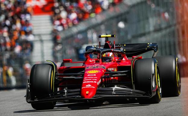 El Ferrari de Carlos Sainz, durante el Gran Premio de Canadá. /EP