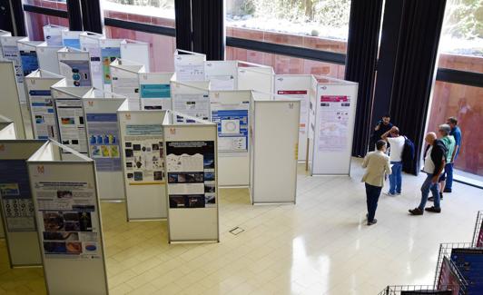 Image of the Palacio de Congresos de Canarias where a symposium on marine sciences is being held. 