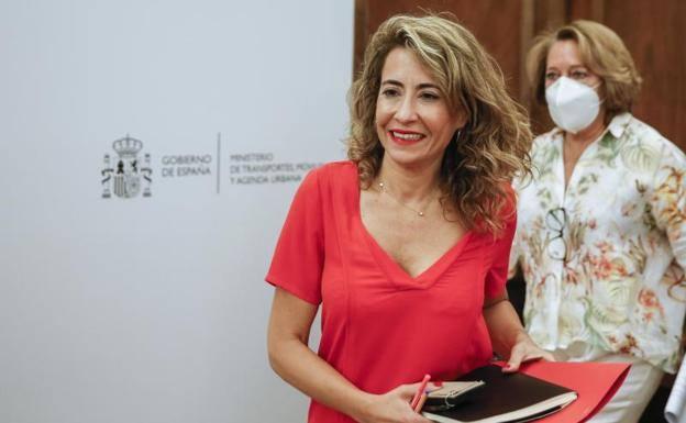 La ministra de Transportes, Movilidad y Agenda Urbana, Raquel Sánchez. 