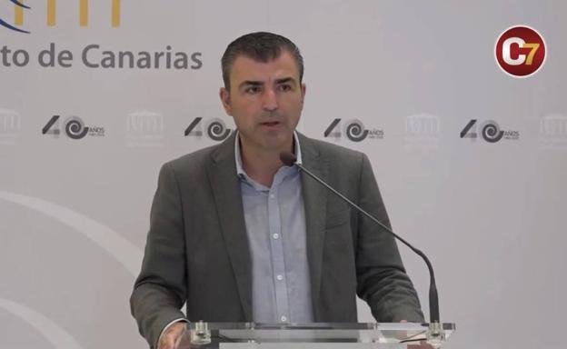 Manuel Domínguez, president of the PP in the Canary Islands. 