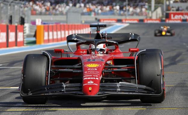 Charles Leclerc's Ferrari will start first in the French Grand Prix. 