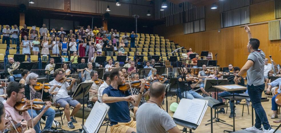 The OFGC records the 'Himno de Artenara', by José Antonio Luján and Ernesto Mateo, at its headquarters