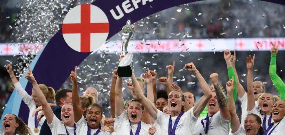 England crown a record European Championship