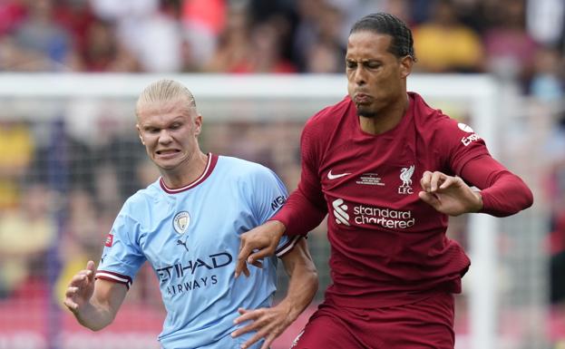 Haaland and Van Dijk battle it out in the duel between City and Liverpool in the Community Shield.