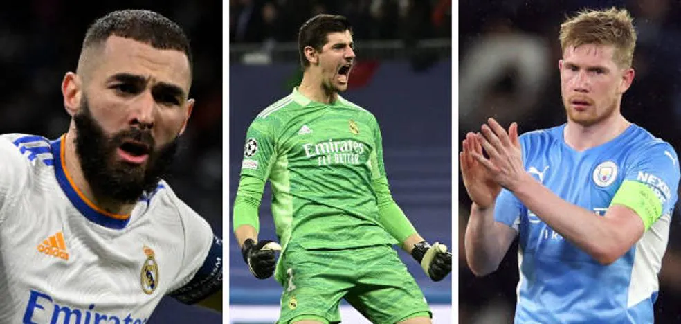 Benzema, Courtois and De Bruyne, finalists for player of the year