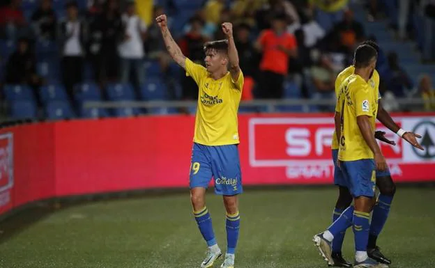 Moment of the UD Las Palmas match against Andorra.