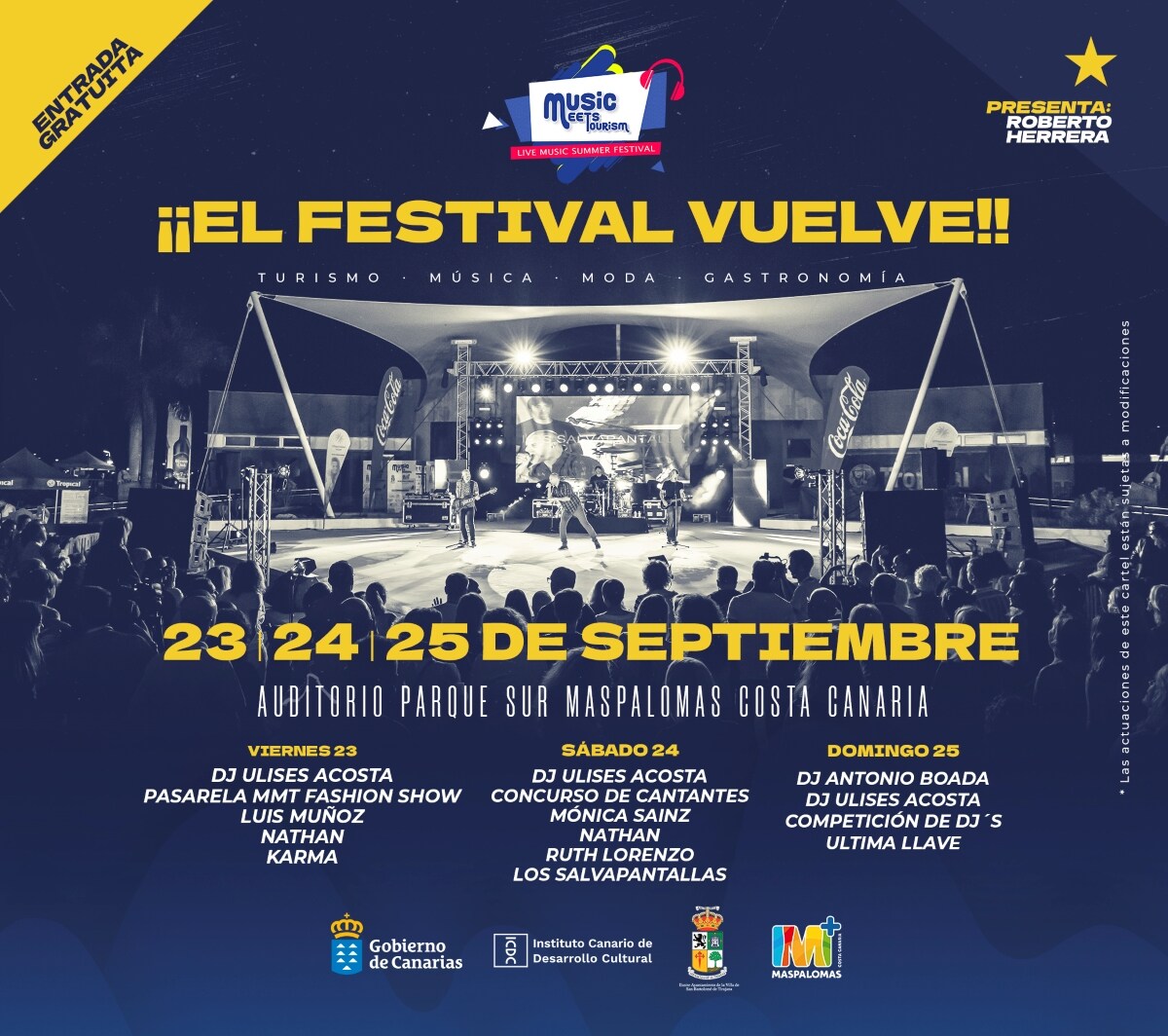 Cartel de la nueva edición del festival en Maspalomas.