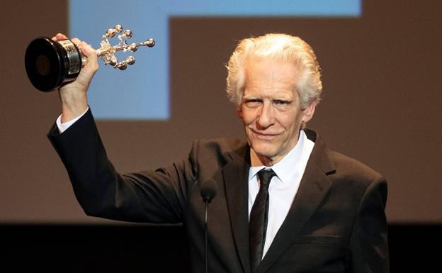David Cronenberg recoge el Premio Donostia./AFP