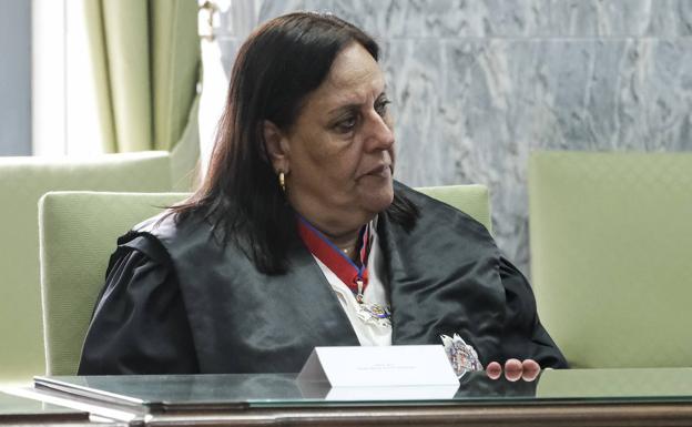 María Farnés, en la apertura del año judicial. /Juan Carlos ALonso