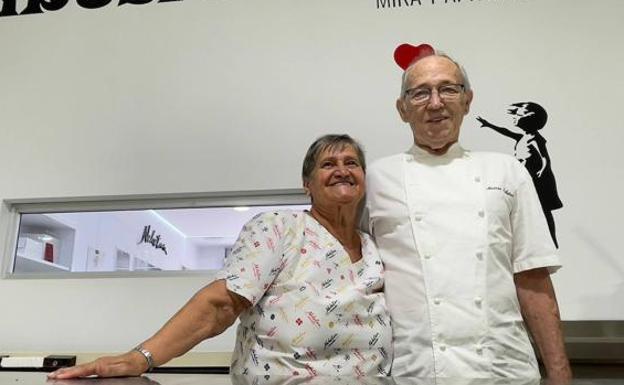 Imagen tomada este verano de Marcos y Margarita, fundadores de la pastelería/COBER